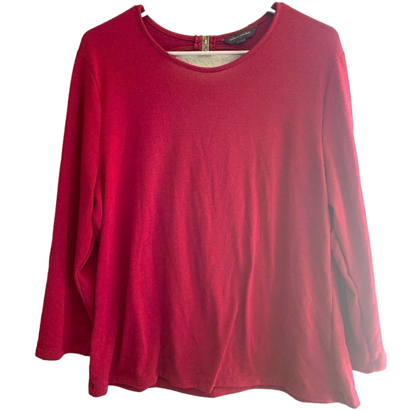 Banana Republic Maroon Red Long Sleeve Top Size XL - Picture 1 of 8